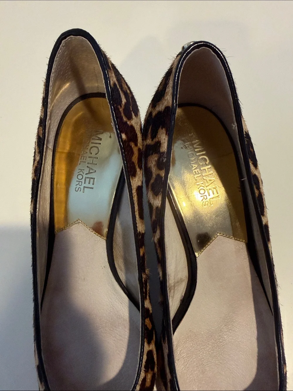 Michael Kors Leopard Print Pointed-Toe Heels - Brown/Black